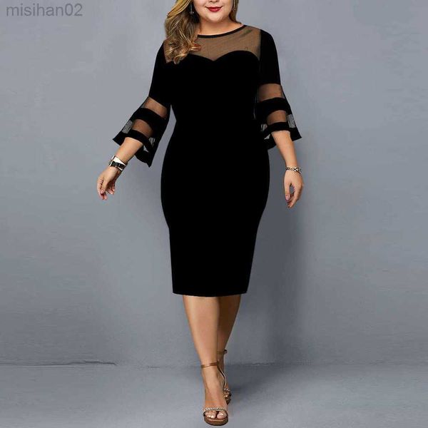 basic casual dresses big size clothing 2023 summer loose slim woman dress elegant solid mesh patchwork plus size dress mom party vestidos hk, Black;gray
basic casual dresses big size clothing 2023 summer loose slim woman dress elegant solid mesh patchwork plus size dress mom party vestidos hk, Black;gray