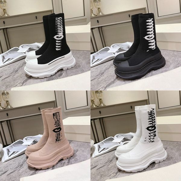 designer shoes platform boots tread slick boot women booties embroidered crochet half shoe ankle trainers leather knitted thick bottom, Black
designer shoes platform boots tread slick boot women booties embroidered crochet half shoe ankle trainers leather knitted thick bottom, Black