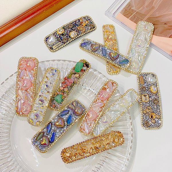 women girl luxury rhinestone pearl stone hair clip sweet vintage crystal hairpin barrette fashion hair accessories, Slivery;white
women girl luxury rhinestone pearl stone hair clip sweet vintage crystal hairpin barrette fashion hair accessories, Slivery;white