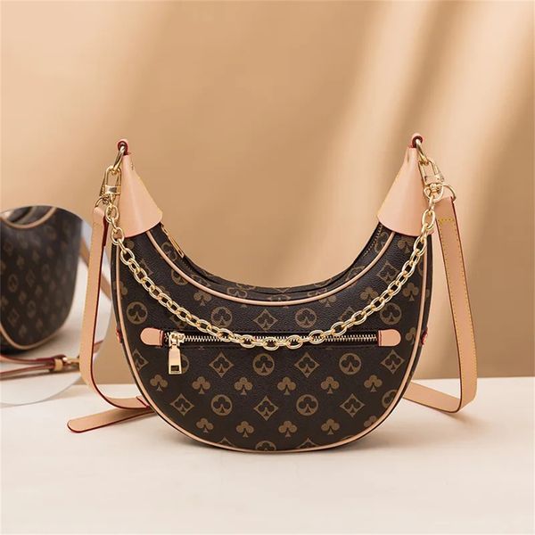 designer fashion half moon shoulder bags women's handbag vintage metal chain underarm bag marel printed crossbody bag horn shape purse
designer fashion half moon shoulder bags women's handbag vintage metal chain underarm bag marel printed crossbody bag horn shape purse