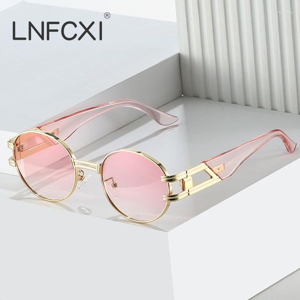 sunglasses lnfcxi metal oval women fashion brand designer candy color gradient shades uv400 men round purple sun glasses991, White;black
sunglasses lnfcxi metal oval women fashion brand designer candy color gradient shades uv400 men round purple sun glasses991, White;black