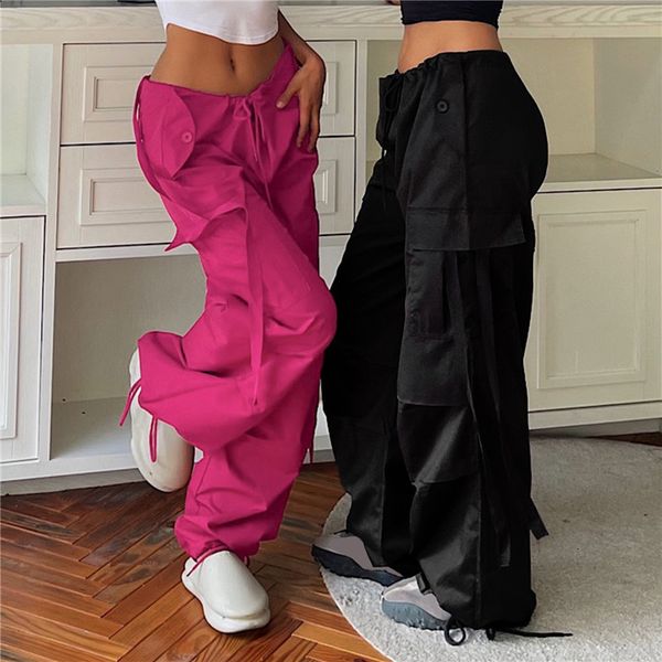 women's pants capris weirdo pink baggy cargo parachute pants y2k oversize loose black white red gray women streetwear low waist wide le
women's pants capris weirdo pink baggy cargo parachute pants y2k oversize loose black white red gray women streetwear low waist wide le