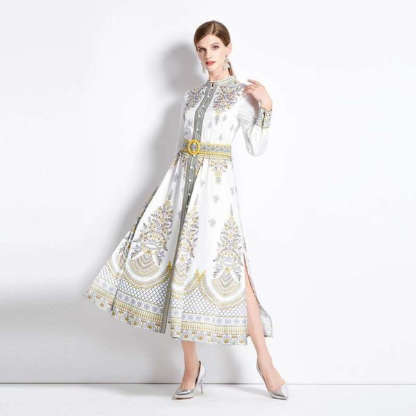 womens clothing early autumn style palace stand up collar printed dress buttoned slit slim looking temperament long, Black;gray
womens clothing early autumn style palace stand up collar printed dress buttoned slit slim looking temperament long, Black;gray