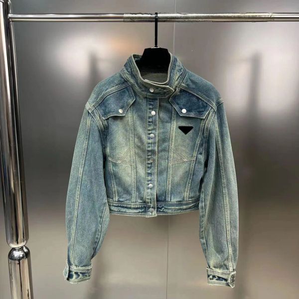 designer woman jackets denim coat womens budge letters pint autumn spring female designer jackets windbreaker jeans, Black;brown 
designer woman jackets denim coat womens budge letters pint autumn spring female designer jackets windbreaker jeans, Black;brown
