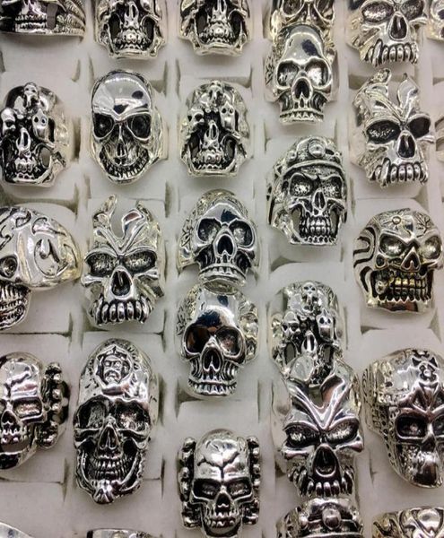 whole lots 50pcs vintage skull carved biker men039s silver plated rings jewelry all big size3512450
whole lots 50pcs vintage skull carved biker men039s silver plated rings jewelry all big size3512450