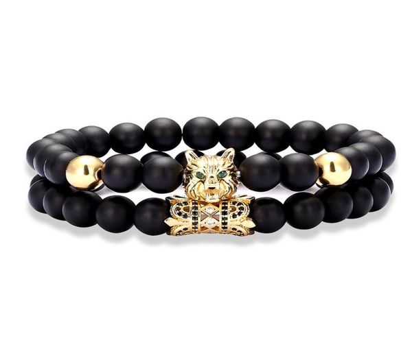 link chain 2 pieces set luxury charm natural stone matte lava rock men039s bracelet and women039s friendshipl4061472, Black
link chain 2 pieces set luxury charm natural stone matte lava rock men039s bracelet and women039s friendshipl4061472, Black