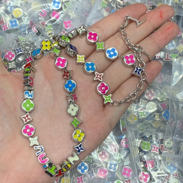 fashion candy colorful crystal zircon letter flower necklace bracelet light luxury high grade love rainbow neck chain for women jewelry wedd, Silver
fashion candy colorful crystal zircon letter flower necklace bracelet light luxury high grade love rainbow neck chain for women jewelry wedd, Silver