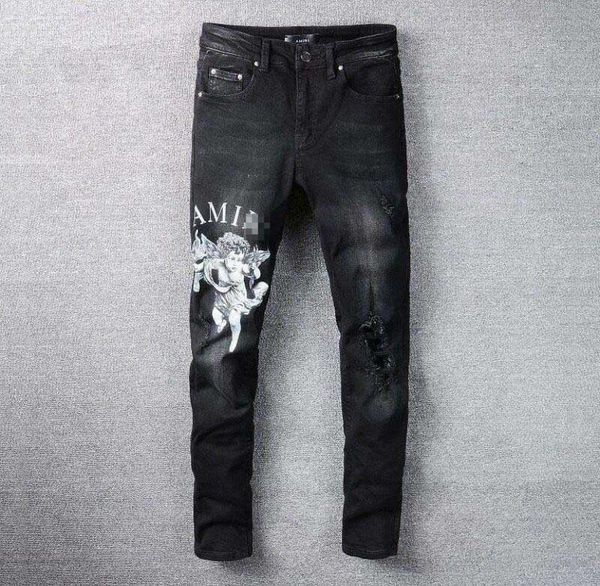 men039s jeans amri ripped pants fashion hip hop clothing version autumn winter high street trendy cupid printed letters large s9905899, Blue
men039s jeans amri ripped pants fashion hip hop clothing version autumn winter high street trendy cupid printed letters large s9905899, Blue