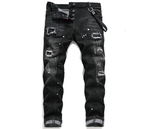 mens jeans jean hip hop pants street trend zipper chain decoration ripped stretch black fashion sli6200466, Blue
mens jeans jean hip hop pants street trend zipper chain decoration ripped stretch black fashion sli6200466, Blue