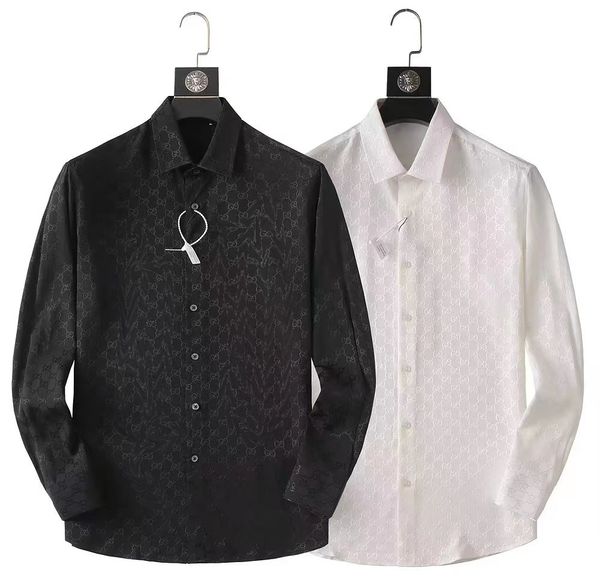 2023designer men's shirt long sleeve light luxury men's casual letter print shirt men's slim shirt business -xxxl8, White;black
2023designer men's shirt long sleeve light luxury men's casual letter print shirt men's slim shirt business -xxxl8, White;black