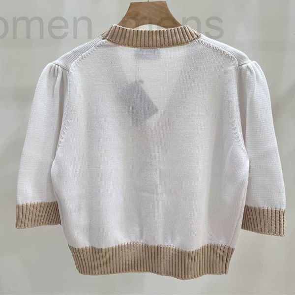 women's knits & tees designer 23 new v-neck knitted cardigan 7/4 sleeve contrast pocket temperament cmlc, White
women's knits & tees designer 23 new v-neck knitted cardigan 7/4 sleeve contrast pocket temperament cmlc, White