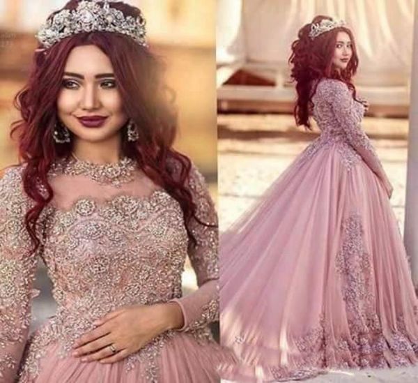 new crew 2019 women wedding dresses aline muslim arabic long sleeves bridal gowns bling lace appliqued crystal plus size court tr7952047, White 
new crew 2019 women wedding dresses aline muslim arabic long sleeves bridal gowns bling lace appliqued crystal plus size court tr7952047, White