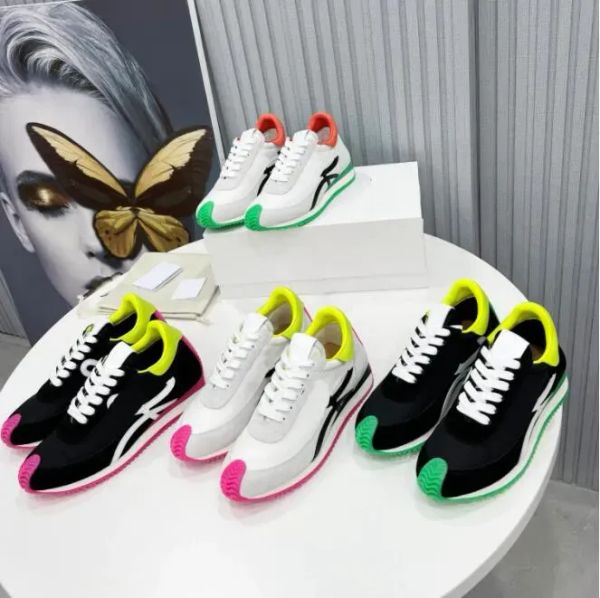 flow runner sneakers designer mens womens casual shoes in nylon suede sneaker upper lace up fashion sport ruuning classic shoe quality imr, Black
flow runner sneakers designer mens womens casual shoes in nylon suede sneaker upper lace up fashion sport ruuning classic shoe quality imr, Black