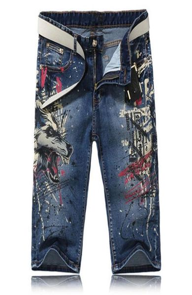 men039s male fashion slim wolf print jeans casual knee length stretch denim shorts1030511, Blue
men039s male fashion slim wolf print jeans casual knee length stretch denim shorts1030511, Blue