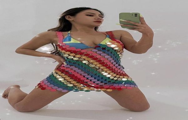 casual dresses colorful rainbow round sequins vneck body chain summer beach bikini dress women jewelry club rave party mirro9526154, Black;gray
casual dresses colorful rainbow round sequins vneck body chain summer beach bikini dress women jewelry club rave party mirro9526154, Black;gray