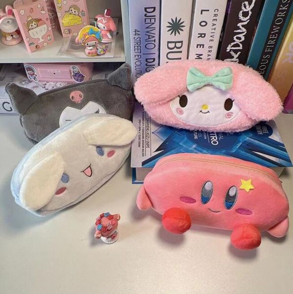 girls fuzzy pencil bag girl kuromi cinnamoroll make up bag princess accessories bags big capacity, Black
girls fuzzy pencil bag girl kuromi cinnamoroll make up bag princess accessories bags big capacity, Black