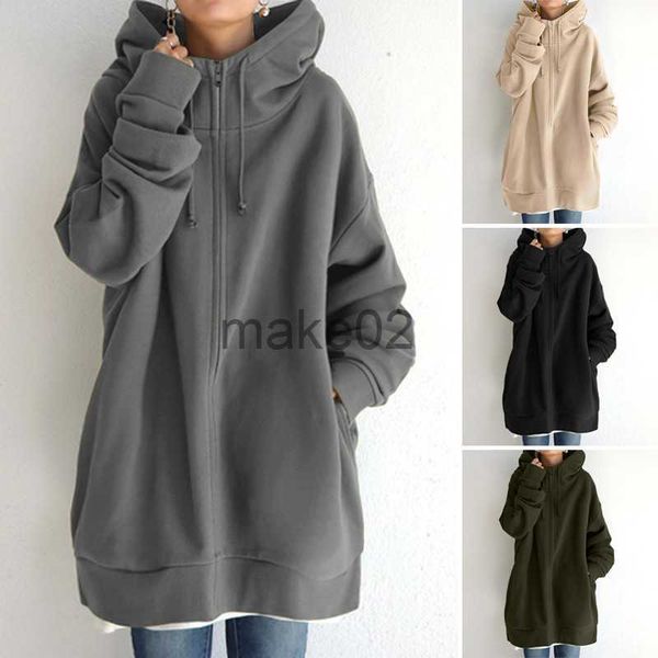 women's hoodies sweatshirts women zipper long jacket coat casual loose solid color outerwear hoodies ladies long sleeve pocket hooded s, Black
women's hoodies sweatshirts women zipper long jacket coat casual loose solid color outerwear hoodies ladies long sleeve pocket hooded s, Black