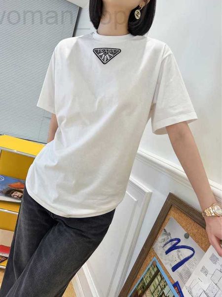 women's t-shirt designer p family 2022fw autumn and winter new round neck short sleeve t-shirt triangle logo casual versatile comfortab, White
women's t-shirt designer p family 2022fw autumn and winter new round neck short sleeve t-shirt triangle logo casual versatile comfortab, White