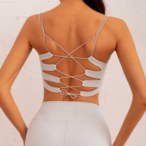 new thread spliced thin shoulder strap sports bra fitness bra wrapped together to wrap back
new thread spliced thin shoulder strap sports bra fitness bra wrapped together to wrap back