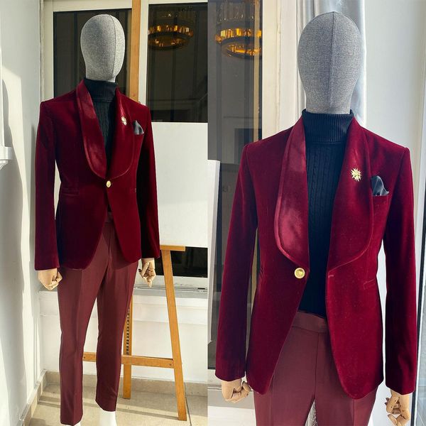 burgundy luxury mens wedding suits shawl lapel tuxedos for male 2 pcs business evening party prom custom made jacket with pants, Black;gray
burgundy luxury mens wedding suits shawl lapel tuxedos for male 2 pcs business evening party prom custom made jacket with pants, Black;gray