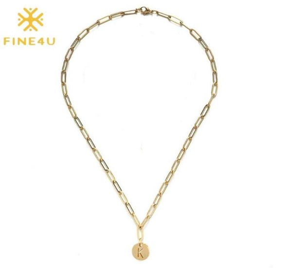 pendant necklaces fine4u n775 gold color letter paperclip chain stainless steel initial necklace alphabet az teens kids birthday 8560076, Silver
pendant necklaces fine4u n775 gold color letter paperclip chain stainless steel initial necklace alphabet az teens kids birthday 8560076, Silver
