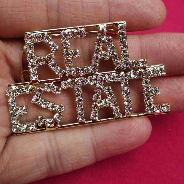 pins brooches grandbling occupations theme crystal brooch "real estate" word lapel pin unique professions gift hkd230807, Gray
pins brooches grandbling occupations theme crystal brooch "real estate" word lapel pin unique professions gift hkd230807, Gray