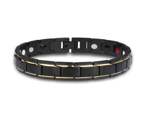 therapeutic energy healing bracelet titanium steel magnetic therapy bangle bracelets fo 4412011, Black
therapeutic energy healing bracelet titanium steel magnetic therapy bangle bracelets fo 4412011, Black