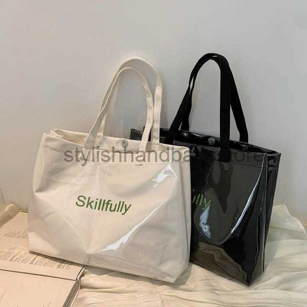 totes spring/summer transparent jelly bag canvas tote bag women's korean version large capacity handheld letter shoulder bagstylishhand
totes spring/summer transparent jelly bag canvas tote bag women's korean version large capacity handheld letter shoulder bagstylishhand