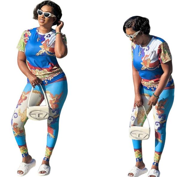 women's tracksuits 2023 summer new round neck fashion casual printing women's set women's two piece set, Gray
women's tracksuits 2023 summer new round neck fashion casual printing women's set women's two piece set, Gray