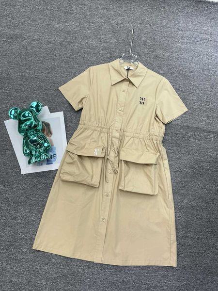 women designer clothing lace up waist design girl dress short sleeve lady dresses size s-l solid color girl lapel skirt aug02, Black;gray
women designer clothing lace up waist design girl dress short sleeve lady dresses size s-l solid color girl lapel skirt aug02, Black;gray