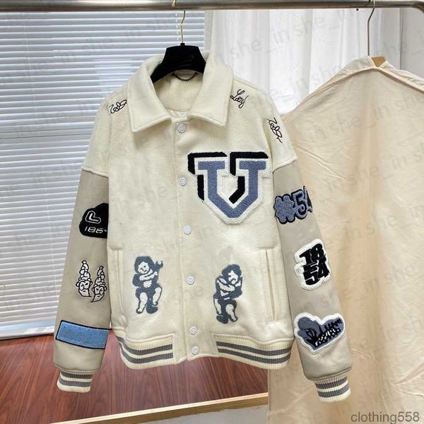 designer mens jackets woman fashion varsity jacket casual leather coat luxury classic letter outerwear coats man womens 23fw s, Black
designer mens jackets woman fashion varsity jacket casual leather coat luxury classic letter outerwear coats man womens 23fw s, Black