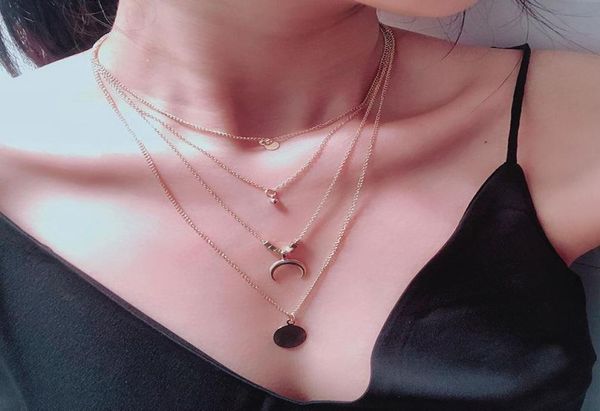 neck pendants women multilayer retro necklace boho style fourlayer tassel moon disc metal pendant necklaces8102654, Silver
neck pendants women multilayer retro necklace boho style fourlayer tassel moon disc metal pendant necklaces8102654, Silver