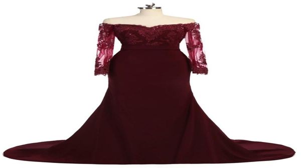 fashion dark red off the shoulder long prom dress with illusion lace sleeves mermaid chiffon beaded bridesmaid evening party5719316, Black
fashion dark red off the shoulder long prom dress with illusion lace sleeves mermaid chiffon beaded bridesmaid evening party5719316, Black
