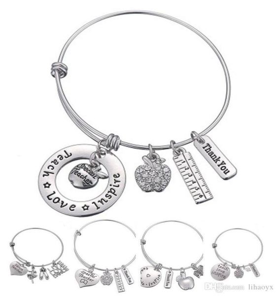 love inspire teach white crystal apple ruler bracelet stainless steel pendant bangle jewelry gift teacher friend dlh2046350680, Golden;silver
love inspire teach white crystal apple ruler bracelet stainless steel pendant bangle jewelry gift teacher friend dlh2046350680, Golden;silver