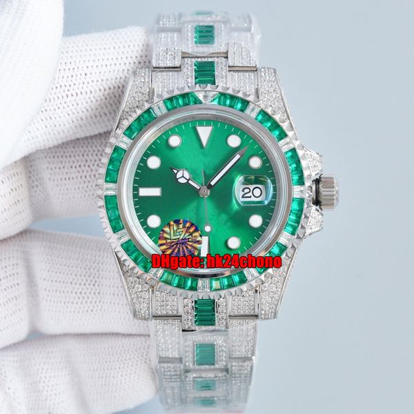 dr factory watches 116610 full diamond 40mm 904l eta2836 automatic mens watch green dial gypsophila pave diamonds bracelet gents wristwatche, Slivery;brown
dr factory watches 116610 full diamond 40mm 904l eta2836 automatic mens watch green dial gypsophila pave diamonds bracelet gents wristwatche, Slivery;brown