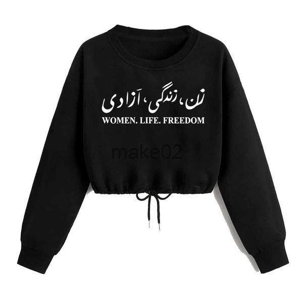 women's hoodies sweatshirts woman life om crop sweatshirt women's casual drawstring long sleeve female x0807, Black
women's hoodies sweatshirts woman life om crop sweatshirt women's casual drawstring long sleeve female x0807, Black