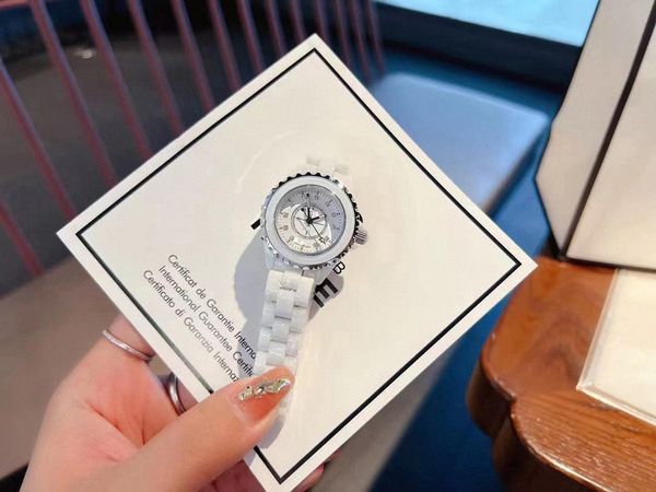 classic elegant designer watch womens fashion simple watches 34mm ceramics women black white color wristwatches c786, Slivery;brown
classic elegant designer watch womens fashion simple watches 34mm ceramics women black white color wristwatches c786, Slivery;brown