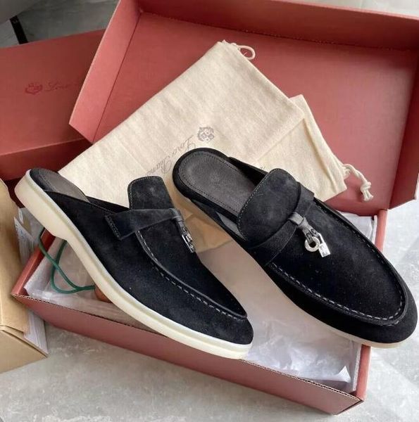 for men womens lorop casual shoes classic sandals loafers shoes flat slides slipper designers high elastic beef tendon bottom size 35-46, Black
for men womens lorop casual shoes classic sandals loafers shoes flat slides slipper designers high elastic beef tendon bottom size 35-46, Black