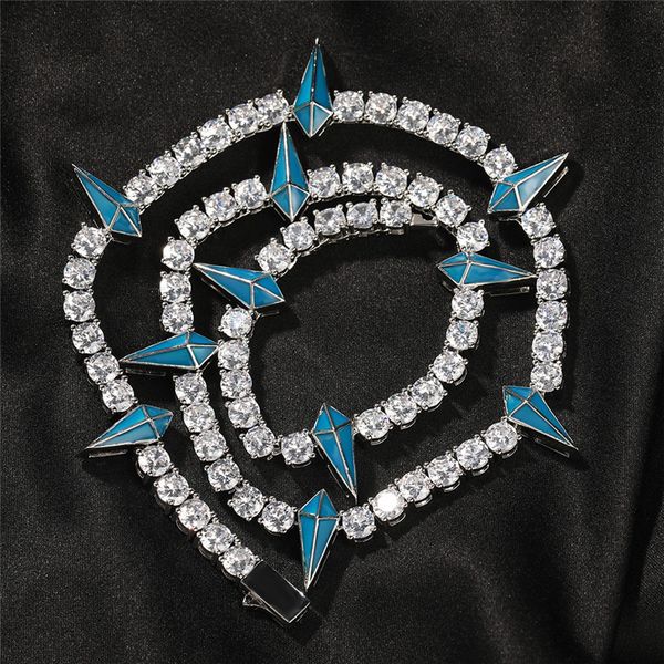 hiphop jewelry designer necklace luminous triangle mens tennis necklaces for man party south american copper punk 18k gold silver aaa zircon, Black
hiphop jewelry designer necklace luminous triangle mens tennis necklaces for man party south american copper punk 18k gold silver aaa zircon, Black