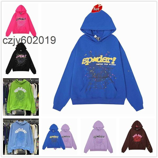 2023 pink blue sp5der 555555 hoodie mens womens angel number puff pastry printing graphic spider web sweatshirts vvi, Black
2023 pink blue sp5der 555555 hoodie mens womens angel number puff pastry printing graphic spider web sweatshirts vvi, Black