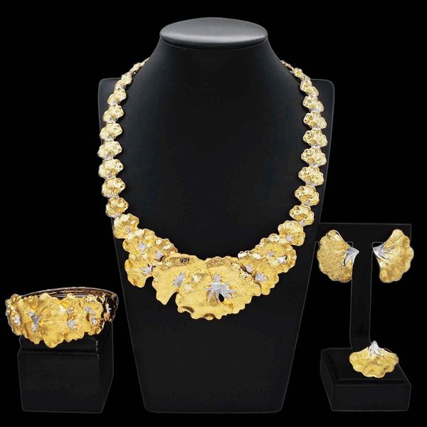 yulaili wholesale new arrival women sun flower necklace jewelry sets nigeria copper alloy 24k fine party jewellery, Black
yulaili wholesale new arrival women sun flower necklace jewelry sets nigeria copper alloy 24k fine party jewellery, Black