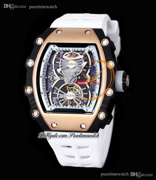 21-01 tourbillon aerodyne automatic mens watch two tone fiber carbon rose gold skeleton dial white rubber strap super version herrenuhr relo, Slivery;brown
21-01 tourbillon aerodyne automatic mens watch two tone fiber carbon rose gold skeleton dial white rubber strap super version herrenuhr relo, Slivery;brown