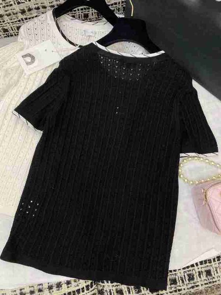 women's knits & tees designer 2023 summer new style casual versatile sweet gentle thin contrast knitted short sleeves 3f20, White
women's knits & tees designer 2023 summer new style casual versatile sweet gentle thin contrast knitted short sleeves 3f20, White
