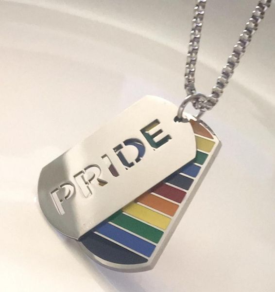 one set pride rainbow dog tags pendant necklaces charms stainless steel jewelrygay and lesbian gifts 3mm 24 inch dhib2181800, Silver
one set pride rainbow dog tags pendant necklaces charms stainless steel jewelrygay and lesbian gifts 3mm 24 inch dhib2181800, Silver