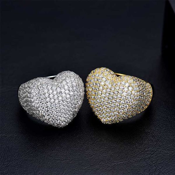 jwy custom new fashion gold plated brass cz stone hip-hop 'jewelery' heart ring, Silver
jwy custom new fashion gold plated brass cz stone hip-hop 'jewelery' heart ring, Silver