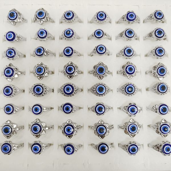 30 pieces of mixed design for men and women's gifts stainless steel devil's eye design silver ring blue eye zircon social gatherin, Golden;silver
30 pieces of mixed design for men and women's gifts stainless steel devil's eye design silver ring blue eye zircon social gatherin, Golden;silver