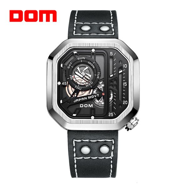 wristwatches dom watch man fashion creative chronograph calendar quartz skeleton punk wind waterproof men's watch 230807, Slivery;brown
wristwatches dom watch man fashion creative chronograph calendar quartz skeleton punk wind waterproof men's watch 230807, Slivery;brown