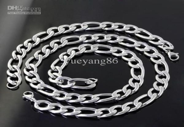 11mm 1set 127g highly mirror polishing stainless steel figaro chain 236 necklace amp 9 braceletfashion mens jewelry set1439179, Silver
11mm 1set 127g highly mirror polishing stainless steel figaro chain 236 necklace amp 9 braceletfashion mens jewelry set1439179, Silver