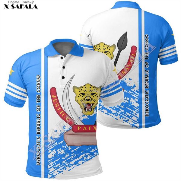 republic congo africa flag 3d printed men polo shirt collar short sleeve street wear casual high-class material tee, White;black
republic congo africa flag 3d printed men polo shirt collar short sleeve street wear casual high-class material tee, White;black