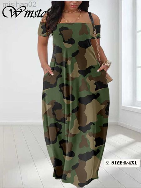 basic casual dresses wmstar plus size women's sleeveless summer dresses oversize halter print camouflage casual long dress wholesale dr, Black;gray
basic casual dresses wmstar plus size women's sleeveless summer dresses oversize halter print camouflage casual long dress wholesale dr, Black;gray